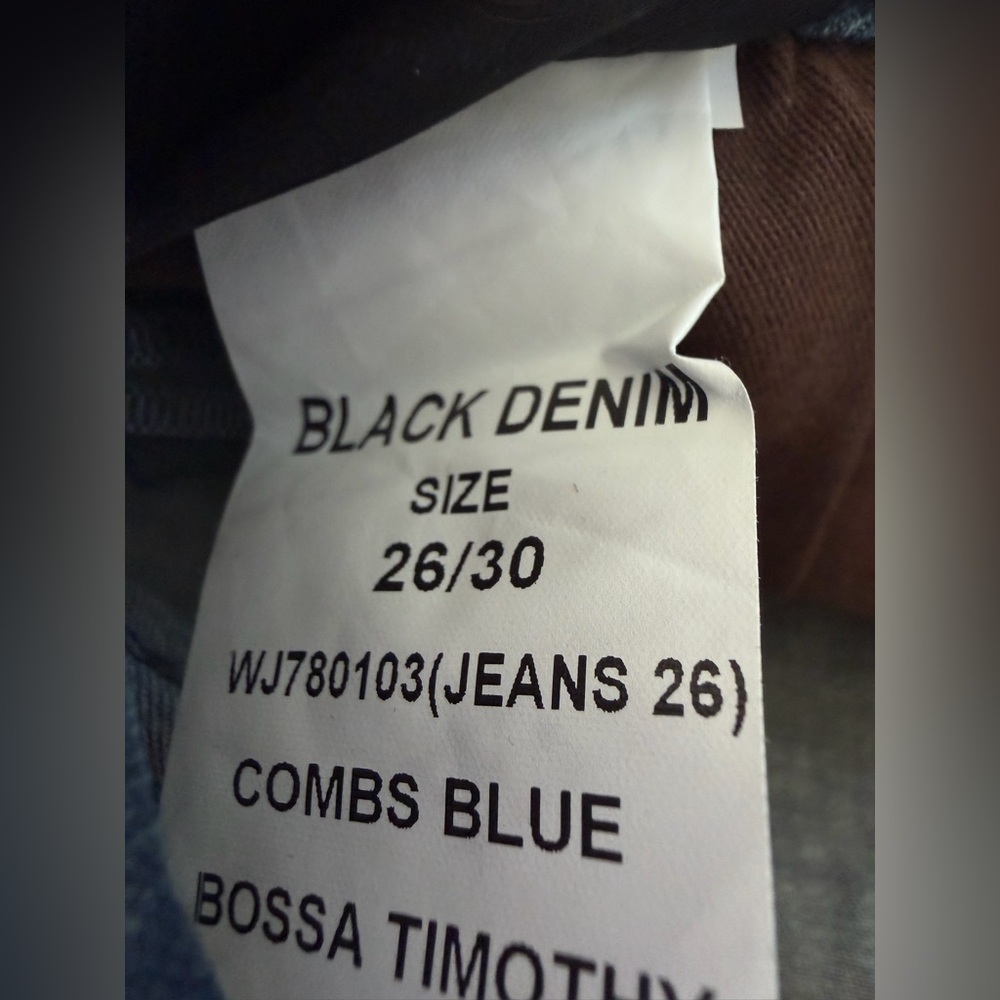 BLK DNM Skinny‎ Jeans 26/30 Combs Blue Designer Denim New - Picture 6 of 8